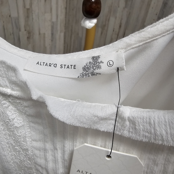 NWT Altar'd State Taran Ivory Textured Dress - Picture 5 of 5